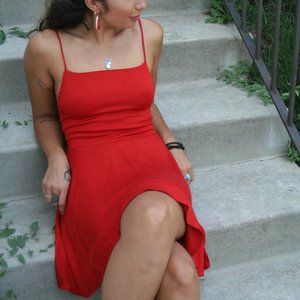 Kimchi Blue Sydney Fit and Flare Mini Dress Straps